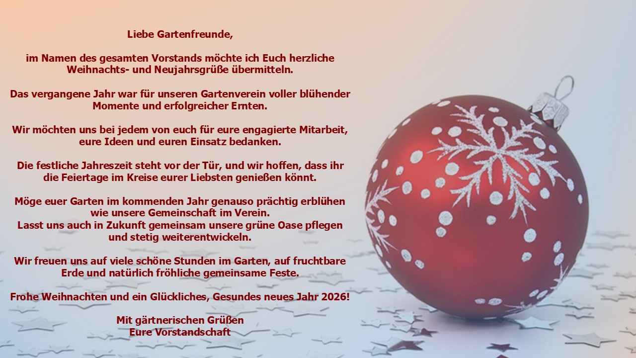Grußwort Weihnachten